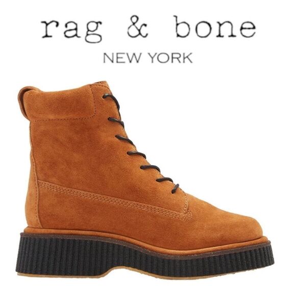 Nwt Rag & Bone Sloane suede brown black boot